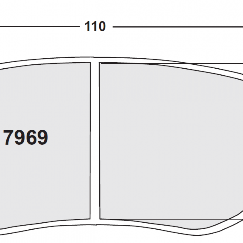 High bite, high friction for sprint / rally. Race brake pads - Porsche 991 Cup
Cayman GT4 Clubsport
rear ZR69 caliper race pad